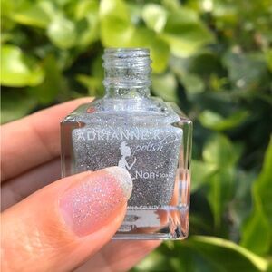 Glitter Nail Polish by ADRIANNE K – Clear Topcoat | 10-Free, Vegan, .51 fl oz